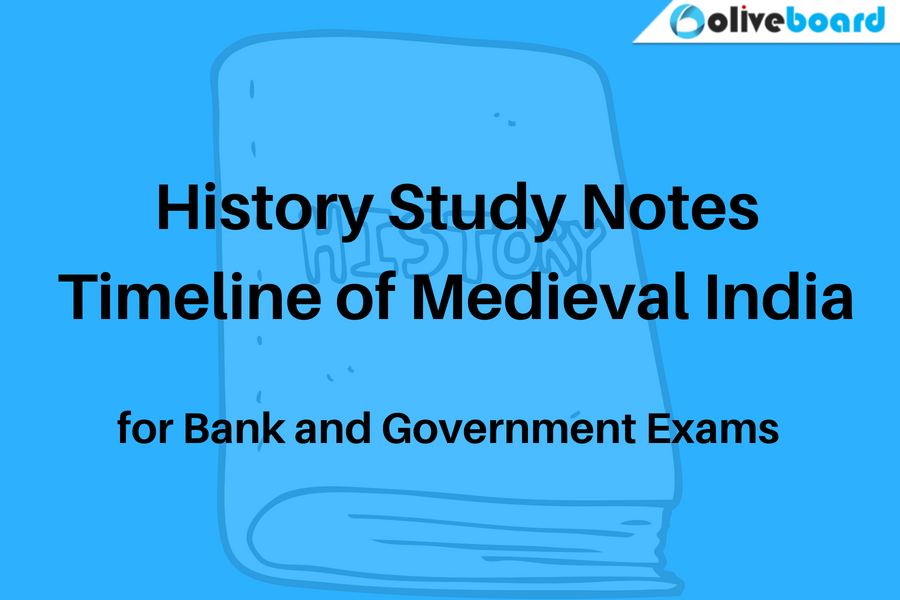 Medieval History of India Notes for Bank and Government Exams - History StuDy Notes MeDieval InDia